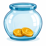 2 coins in a jar