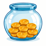 9 coins in a jar